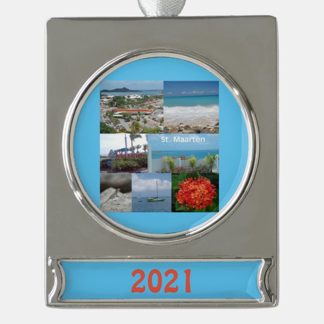 Sint Maarten - St. Martin  Ceramic Ornament (Front)