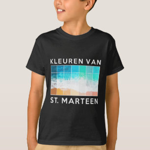 Sint Marteen Dutch Islands Beach Colours T Shirt
