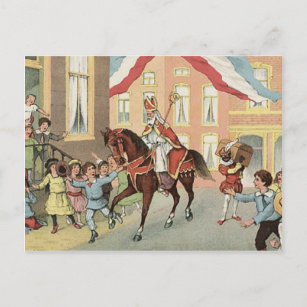 Sinterklaas Dutch St. Nick Vintage St. Nicholas Postcard