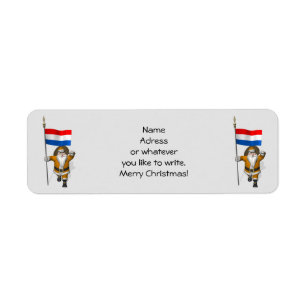 Sinterklaas With Ensign Of The Netherlands