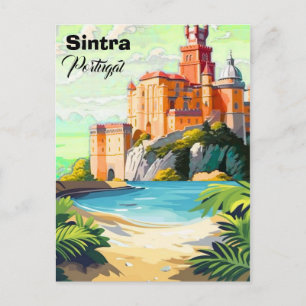 Sintra Portugal Travel Postcard Art, Sintra Portug
