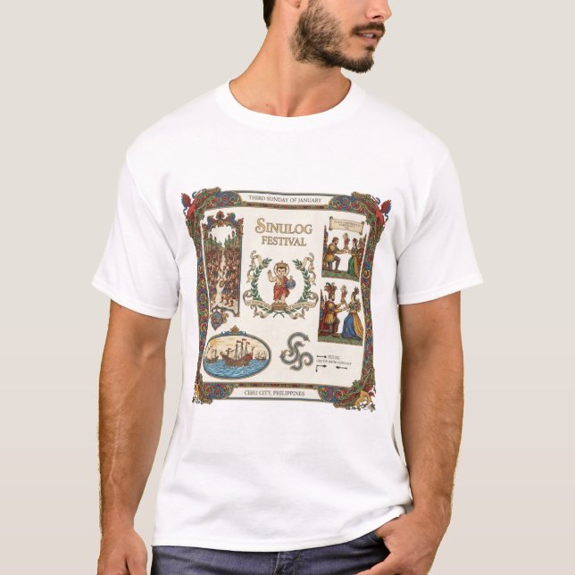 SINULOG FESTIVAL Men's Basic T-Shirt (Front)