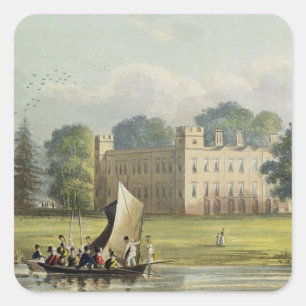 Sion house, from R. Ackermann's (1764-1834) 'Repos Square Sticker