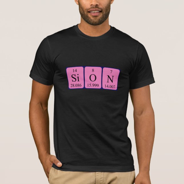 Sion periodic table name shirt (Front)