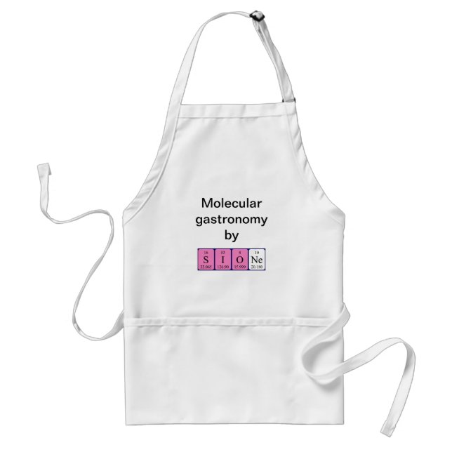 Sione periodic table name apron (Front)