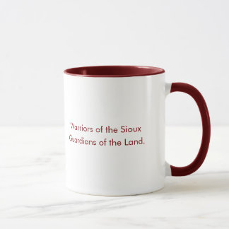 Sioux  Custom Maroon Typography Coffee Mug