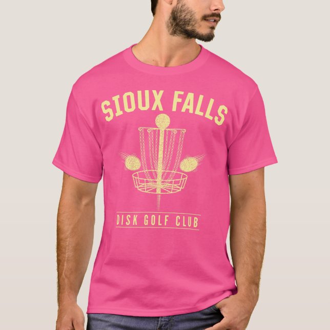 Sioux Falls Disc Golf Club Golfer South Dakota T-Shirt (Front)