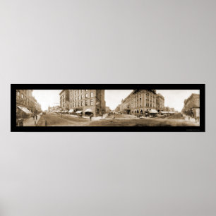 Sioux Falls SD Streets Photo 1907 Poster