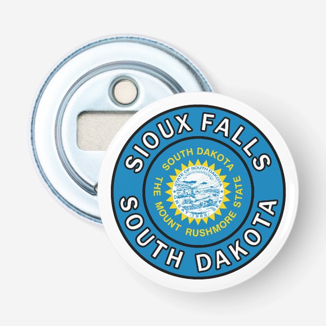 Sioux Falls South Dakota Bottle Opener (Front)
