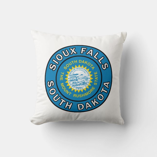 Sioux Falls South Dakota Cushion (Front)