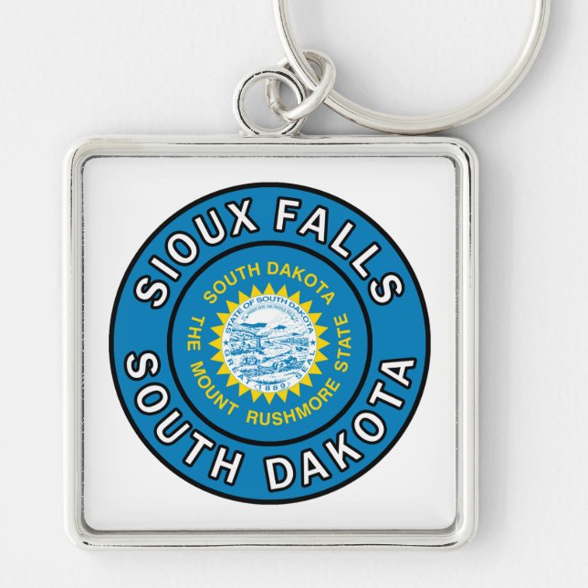 Sioux Falls South Dakota Key Ring (Front)
