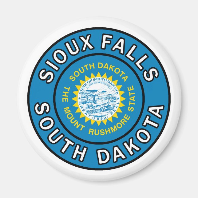 Sioux Falls South Dakota Magnet (Front)