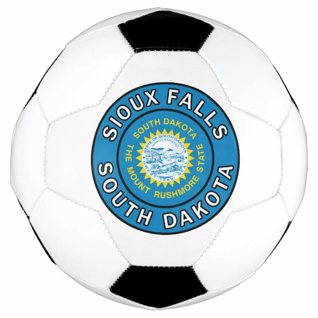 Sioux Falls South Dakota Soccer Ball (Front)
