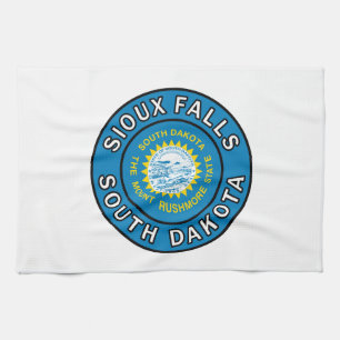 Sioux Falls South Dakota Tea Towel