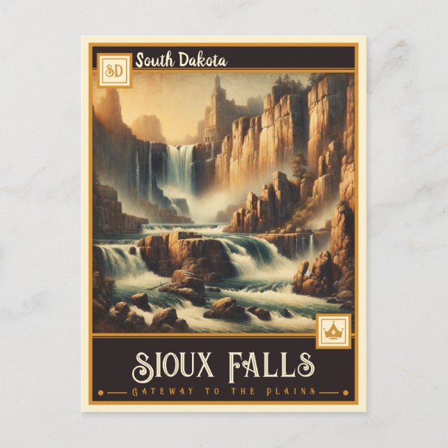 Sioux Falls, South Dakota | Vintage Postcard (Front)
