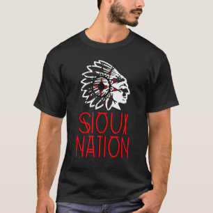 Sioux Nation Indigenous Native American Headdress T-Shirt