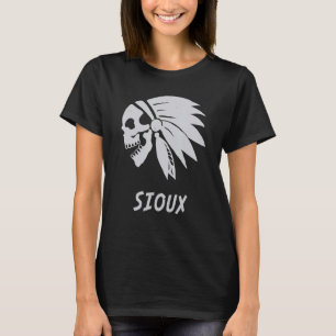 Sioux Native American Indian Born Freedom Evil Sku T-Shirt