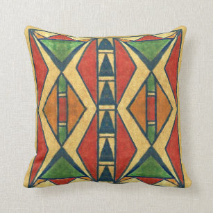 Sioux style 1860's parfleche design cushion