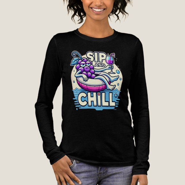 Sip And Chill Tri-Blend Shirt (Front)