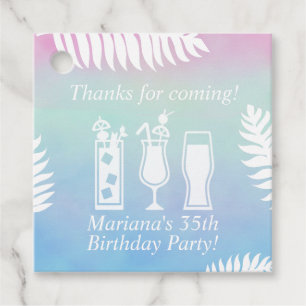 Sip and Dip Pool Party Favours Favour Tags