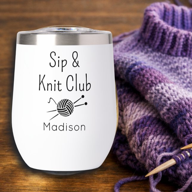 Sip And Knit Club Knitting Lovers Custom (Creator Uploaded)