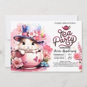 Sip and See Bunny Baby Shower Invitation