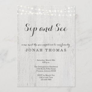 Sip and See Invitation - Gender Neutral