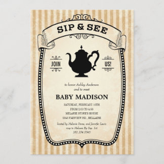 Sip and See Invitations