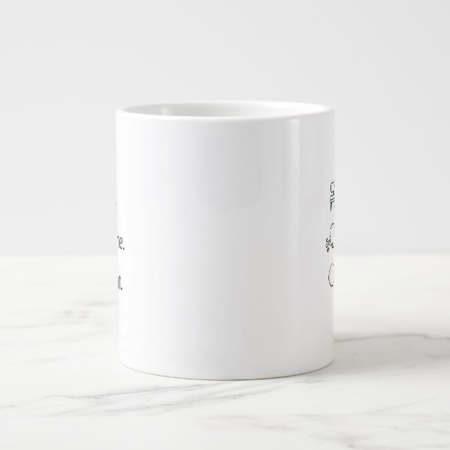 Sip Breathe Repeat Mindfulness Coffee Mug⁠ Large Coffee Mug (Front)