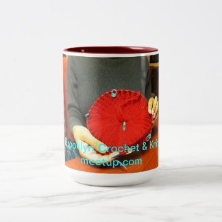 Sip, Crochet & Knit Two-Tone Coffee Mug