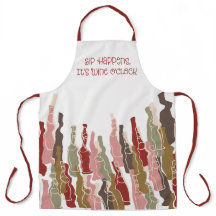 Sip Happens Apron – Wine Lovers | Medium & Large 