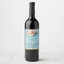 Sip Happens Cowgirl Wine Tag