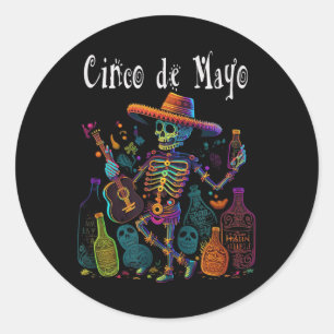 Sip Happens. Happy Cinco De Mayo! #12  Classic Round Sticker