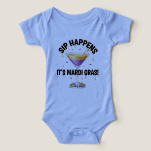 Sip Happens It’s Mardi Gras Funny Cocktail Party D