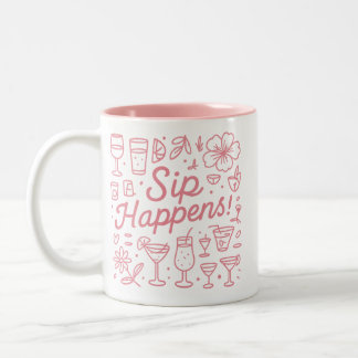 Sip Happens Two-Tone Coffee Mug