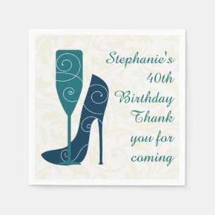 Sip in Style Wine Champagne Paper Napkins