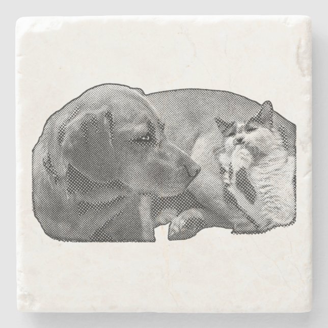 Sip Pause, Tiny Pact Stone Coaster (Front)