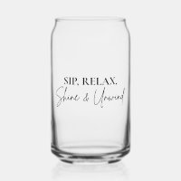 Sip, Relax, Shine & Unwind Glass Mug
