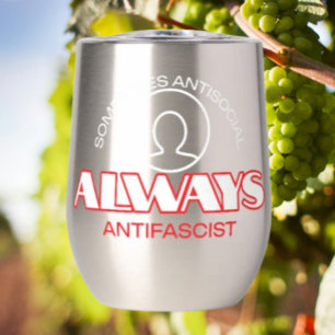 Sip & Resist: Antifascist Wine Tumbler