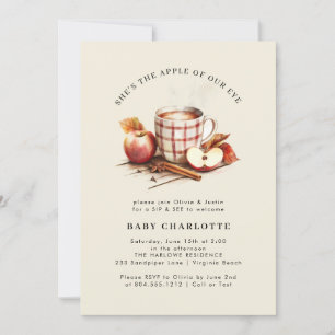 Sip & See Watercolor Baby Shower Invitation