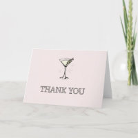 Sip, Sip, Hooray Adult Birthday Thank You Card