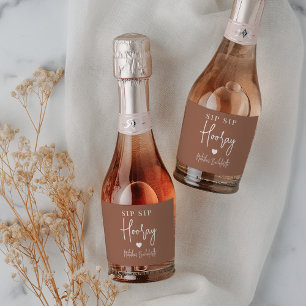 Sip Sip Hooray Bachelorette Party Favour Sparkling Sparkling Wine Label