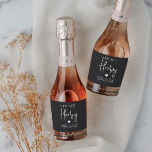 Sip Sip Hooray Bachelorette Party Favour Sparkling Wine Label