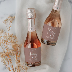 Sip Sip Hooray Bachelorette Party Favour Sparkling Wine Label