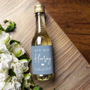 Sip Sip Hooray Bachelorette Party Favour Wine Label