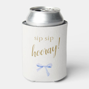 Sip Sip Hooray! Blue Ribbon Wedding Welcome Can Cooler