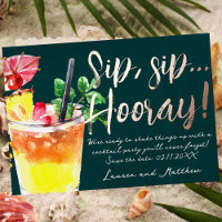Sip, Sip Hooray! Fun Cocktail Save the Date