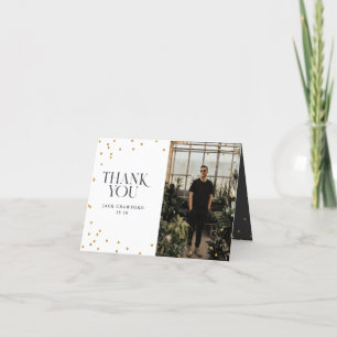 Sip sip hooray modern elegant birthday party thank thank you card