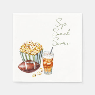 Sip Snack Score Gameday Napkin