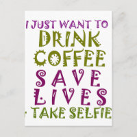 Sip, Snap Repeat Chasing Caffeine Selfies design
